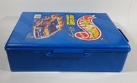 1998 Hot Wheels 48 Car Carrying Case Blue Plastic Container - Treasure Valley Antiques & Collectibles