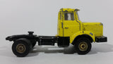 Rare Vintage Corgi Major Berliet Yellow Semi Truck Rig Tractor with Driver Die Cast Toy Car Vehicles Made in Great Britain