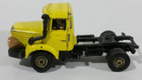 Rare Vintage Corgi Major Berliet Yellow Semi Truck Rig Tractor with Driver Die Cast Toy Car Vehicles Made in Great Britain