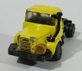Rare Vintage Corgi Major Berliet Yellow Semi Truck Rig Tractor with Driver Die Cast Toy Car Vehicles Made in Great Britain