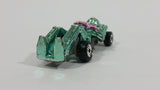 1993 Hot Wheels Speed Demons Zombot Chrome Green Blue With Pink Gun Die Cast Toy Car Soldier Robot Vehicle