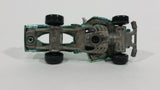 1993 Hot Wheels Speed Demons Zombot Chrome Green Blue With Pink Gun Die Cast Toy Car Soldier Robot Vehicle