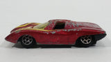 Vintage 1970s TinToys W.T. 509 Dark Red Maroon Die Cast Toy Sports Car Vehicle - Hong Kong - Treasure Valley Antiques & Collectibles