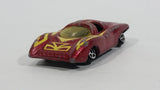 Vintage 1970s TinToys W.T. 509 Dark Red Maroon Die Cast Toy Sports Car Vehicle - Hong Kong - Treasure Valley Antiques & Collectibles