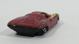 Vintage 1970s TinToys W.T. 509 Dark Red Maroon Die Cast Toy Sports Car Vehicle - Hong Kong - Treasure Valley Antiques & Collectibles