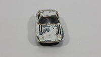 1980s Yatming Porsche 928 White With Black Stripes Die Cast Toy Car Vehicle No. 1034 - Treasure Valley Antiques & Collectibles