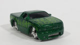 2004 Hot Wheels First Editions 'Tooned Chevy S10 Cash Money Lower Rider Pickup Truck Green Die Cast Toy Car Vehicle