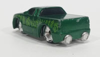 2004 Hot Wheels First Editions 'Tooned Chevy S10 Cash Money Lower Rider Pickup Truck Green Die Cast Toy Car Vehicle