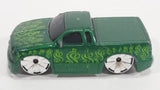 2004 Hot Wheels First Editions 'Tooned Chevy S10 Cash Money Lower Rider Pickup Truck Green Die Cast Toy Car Vehicle