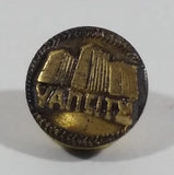 Vancity Vancouver Buildings Small Tiny Round Brass Metal Lapel Pin