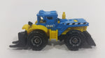 2016 Matchbox MBX Construction Dirt Smasher Blue/Yellow Die Cast Toy Construction Equipment Vehicle - Treasure Valley Antiques & Collectibles