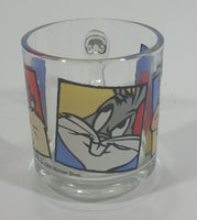 1994 Warner Bros. Looney Tunes Bugs Bunny Daffy Duck Tazmanian Devil Clear Glass Drinking Cup with Handle - Treasure Valley Antiques & Collectibles