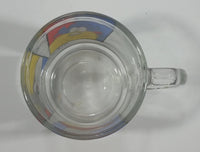 1994 Warner Bros. Looney Tunes Bugs Bunny Daffy Duck Tazmanian Devil Clear Glass Drinking Cup with Handle - Treasure Valley Antiques & Collectibles