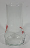 Vintage 1980s 7-Up The Uncola Soda Pop Beverage Upside Down Unique Clear Glass Drinking Cup Collectible