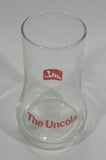 Vintage 1980s 7-Up The Uncola Soda Pop Beverage Upside Down Unique Clear Glass Drinking Cup Collectible