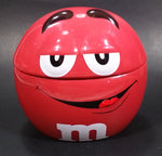 2009 Mars M & M Chocolates The Red One Ceramic Round Lidded Candy Dish Collectible