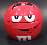 2009 Mars M & M Chocolates The Red One Ceramic Round Lidded Candy Dish Collectible