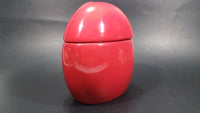 2009 Mars M & M Chocolates The Red One Ceramic Round Lidded Candy Dish Collectible