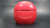 2009 Mars M & M Chocolates The Red One Ceramic Round Lidded Candy Dish Collectible