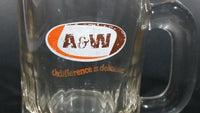 Vintage A & W "the difference is delicious" Clear Glass 3 1/4" Miniature Root Beer Mug - Treasure Valley Antiques & Collectibles