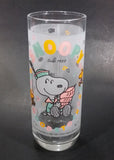 Very Rare 1965 Rare Snoopy Woodstock Peanuts Charlie Brown "Since 1950" 15th Anniversary Frosted Glass Cup