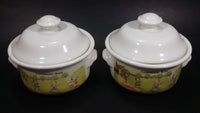 1996 Westwood Campbell's Kid's Ceramic Soup Bowls With Lids and Handles Set of 2 - Treasure Valley Antiques & Collectibles