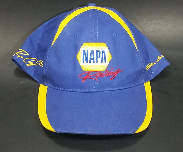 Collectible NAPA Racing Intrepid Fallen Heroes Blue and Yellow Velcro Baseball Cap - Treasure Valley Antiques & Collectibles