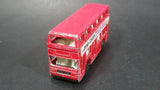 Vintage 1986-1991 Matchbox Leyland Titan Around London Tour Bus Double Decker Red Die Cast Toy Car Vehicle