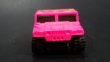 1996 Hot Wheels Mod Bod Humvee Bright Pink Peace Love Die Cast Toy SUV Car Vehicle - Treasure Valley Antiques & Collectibles