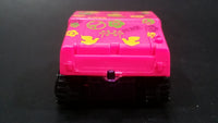 1996 Hot Wheels Mod Bod Humvee Bright Pink Peace Love Die Cast Toy SUV Car Vehicle - Treasure Valley Antiques & Collectibles