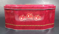 Oh Henry! OH OH OH Santa Claus Christmas Holiday Red Tin Container Collectible