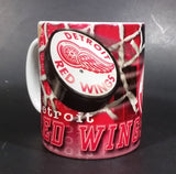 1996 Xpres Corp. NHL Detroit Red Wings Ice Hockey Team Red and White Ceramic Coffee Mug Sports Collectible - Treasure Valley Antiques & Collectibles