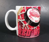 1996 Xpres Corp. NHL Detroit Red Wings Ice Hockey Team Red and White Ceramic Coffee Mug Sports Collectible - Treasure Valley Antiques & Collectibles