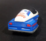 1996 Warner Hot Wheels GM Lean Machine Space Agency HWSA Research Ship White & Blue Die Cast Toy Planetary Exploration Rocket Vehicle