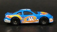 2000 Hot Wheels Racer Nascar #44 7/20 Blue Die Cast Toy Race Car Vehicle McDonald's Happy Meal