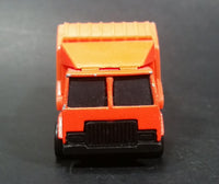 1992 Hot Wheels Recycling Truck Orange Die Cast Plastic Toy Car Vehicle with Moving Dumper - Treasure Valley Antiques & Collectibles