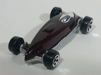 1999 Hot Wheels Street Raptor Maroon Dark Red Die Cast Toy Car - McDonald's Happy Meal 13/16 - Treasure Valley Antiques & Collectibles