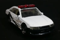 2001 Hot Wheels Police Cruiser 240 County Sheriff White Die Cast Toy Emergency Response Cop Vehicle - Treasure Valley Antiques & Collectibles