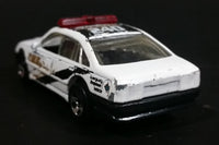 2001 Hot Wheels Police Cruiser 240 County Sheriff White Die Cast Toy Emergency Response Cop Vehicle - Treasure Valley Antiques & Collectibles