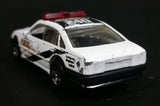 2001 Hot Wheels Police Cruiser 240 County Sheriff White Die Cast Toy Emergency Response Cop Vehicle - Treasure Valley Antiques & Collectibles