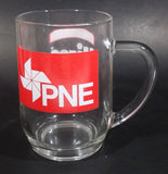 Vintage Hires Root Beer Soda Pop Beverage PNE Pacific National Exhibition Clear Large Round Glass Mug - Treasure Valley Antiques & Collectibles