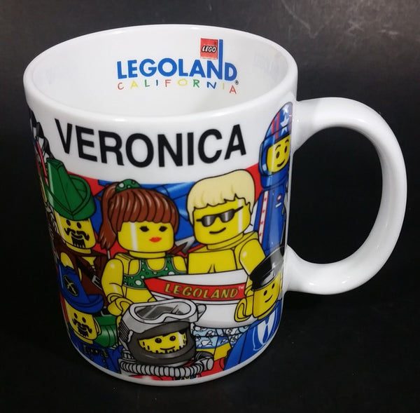 1998 Legoland California "Veronica" Lego Toy Themed Ceramic Coffee Mug Collectible - Treasure Valley Antiques & Collectibles