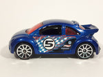 2012 Hot Wheels Volkswagen New Beetle Cup Dark Blue Die Cast Toy Car Vehicle - Treasure Valley Antiques & Collectibles