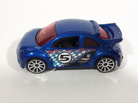 2012 Hot Wheels Volkswagen New Beetle Cup Dark Blue Die Cast Toy Car Vehicle - Treasure Valley Antiques & Collectibles