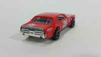 2014 Hot Wheels Race Track Aces Mercury Cougar Red Die Cast Toy Muscle Car Vehicle - Treasure Valley Antiques & Collectibles