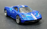 2014 Hot Wheels Showroom All Stars Pagani Huayra Blue Die Cast Toy Car Vehicle - Treasure Valley Antiques & Collectibles