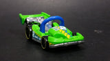 2014 Hot Wheels Race Track Aces Let's Go Bright Green Die Cast Toy Car Go Kart Vehicle - Treasure Valley Antiques & Collectibles