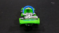 2014 Hot Wheels Race Track Aces Let's Go Bright Green Die Cast Toy Car Go Kart Vehicle - Treasure Valley Antiques & Collectibles