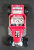 2014 Hot Wheels Trackin' Trucks: Road Roller Bone Shaker Red Die Cast Toy Car Hot Rod Vehicle