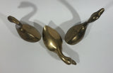 Set of 3 Brass Swan Bird Figurines Decorative Sculptures Made in Korea - Treasure Valley Antiques & Collectibles